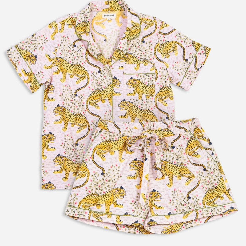 Printfresh pink Bagheera short pajama set